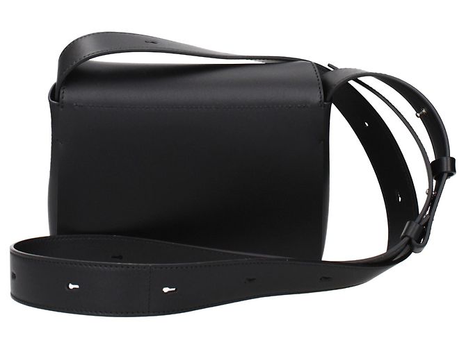Jil Sander Borsa a tracolla in pelle nera - vista 3