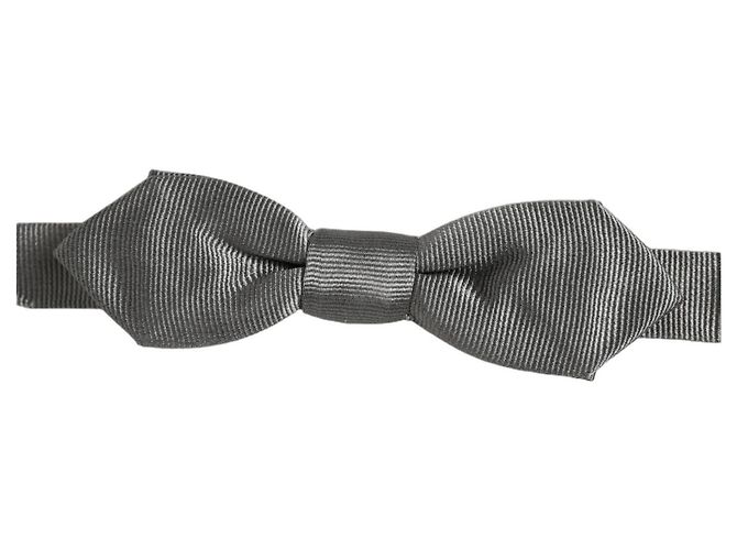 Dolce & Gabbana Verstellbare Fliege für Herren, grau, % Seide - Ansicht 3