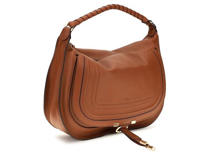 Chloé Borsa a tracolla Bos Taurus in pelle di vitello marrone - vista 2
