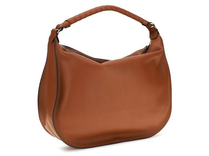 Chloé Borsa a tracolla Bos Taurus in pelle di vitello marrone - vista 3