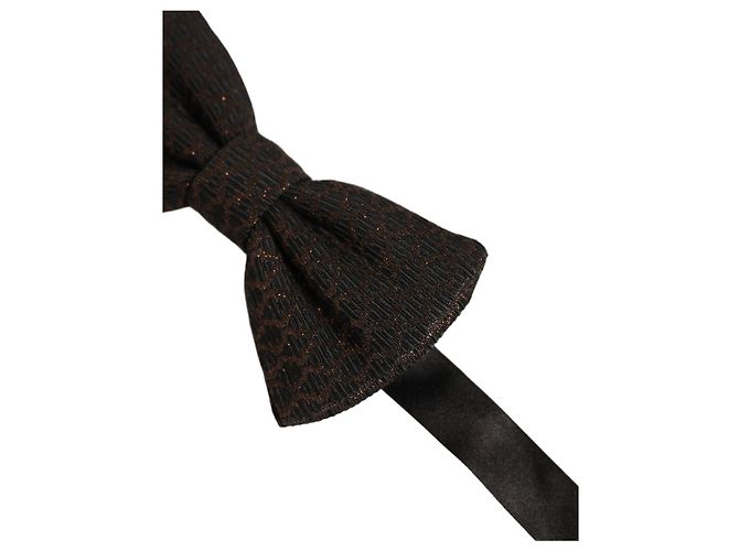 Dolce & Gabbana Papillon regolabile da uomo, marrone, % seta - vista 3