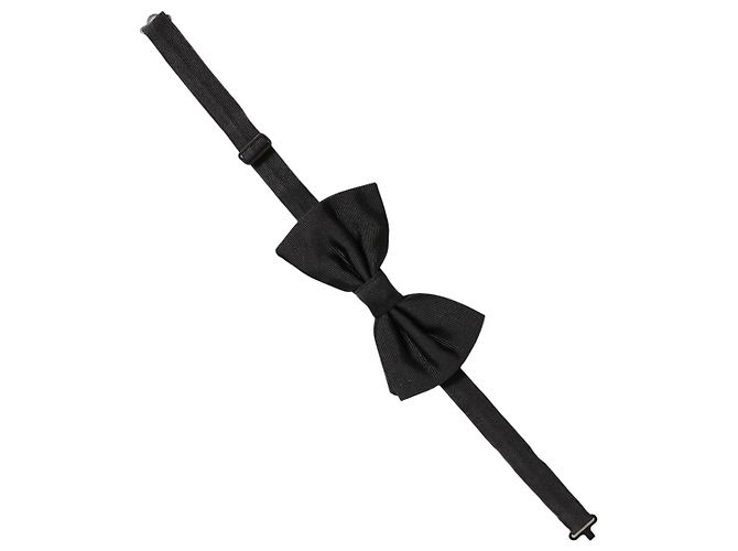 Dolce & Gabbana Papillon regolabile da uomo in % seta, nero - vista 2