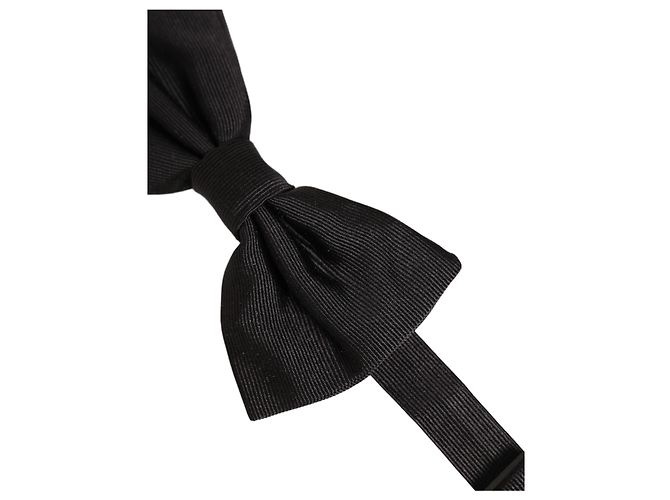 Dolce & Gabbana Papillon regolabile da uomo in % seta, nero - vista 3
