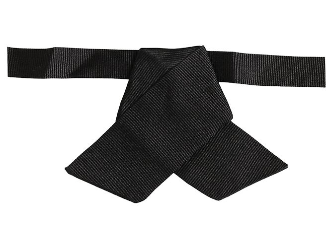 Dolce & Gabbana Papillon regolabile in seta nera da uomo - vista 3