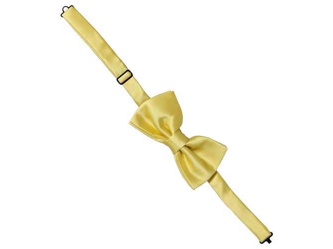 Dolce & Gabbana Papillon regolabile da uomo, giallo, % seta - vista 2