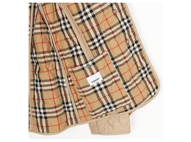 Chaqueta acolchada Burberry marrón - vista 11