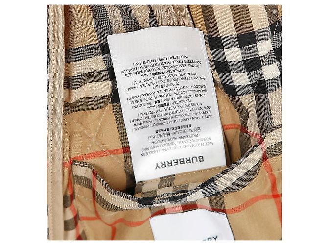 Chaqueta acolchada Burberry marrón - vista 12