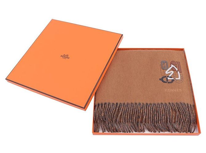 Hermès Écharpe en cachemire réversible - vue 13