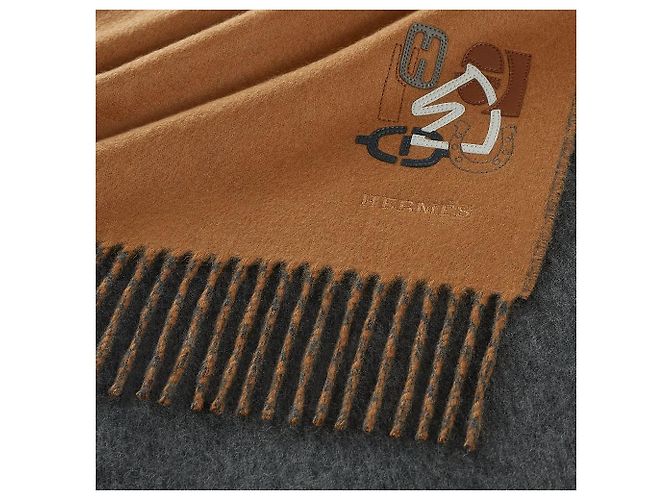 Hermès Écharpe en cachemire réversible - vue 6