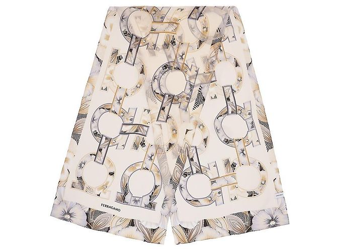 Salvatore Ferragamo Foulard in seta Gancini da donna - vista 6