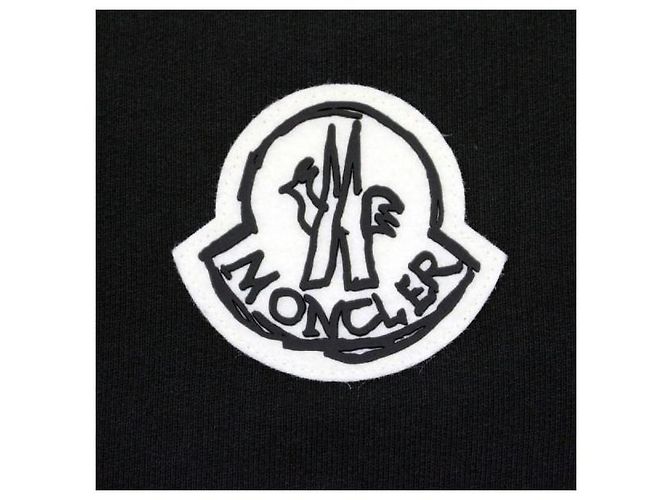 Moncler Felpa con cappuccio e zip in cotone con logo - vista 3