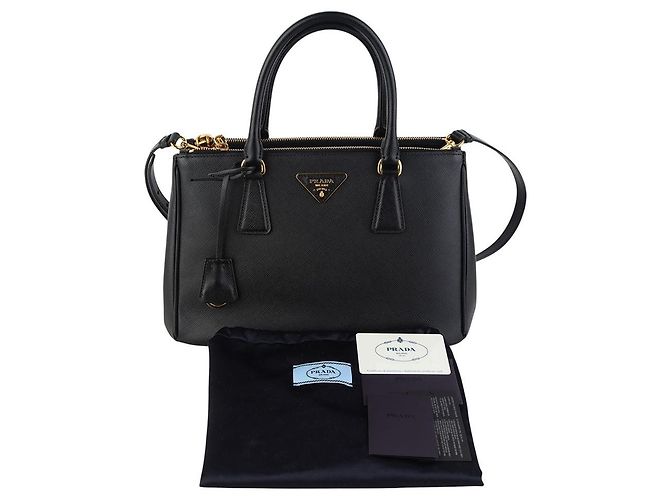 Prada Borsa a spalla Double Saffiano Lux - vista 8