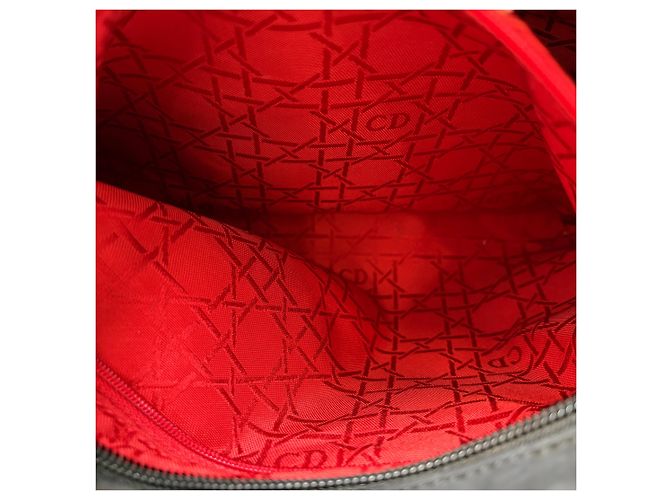 Dior Borsa Lady Cannage Tote Bag Black Silver Medium - vista 20