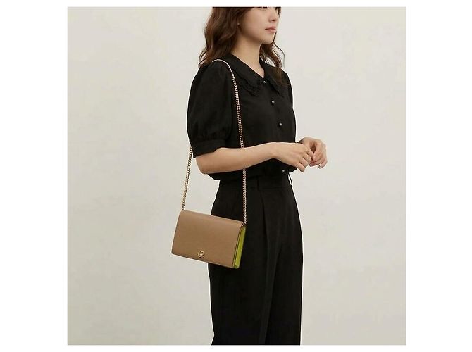 Gucci Mini Borsa a Tracolla con Catena - vista 12