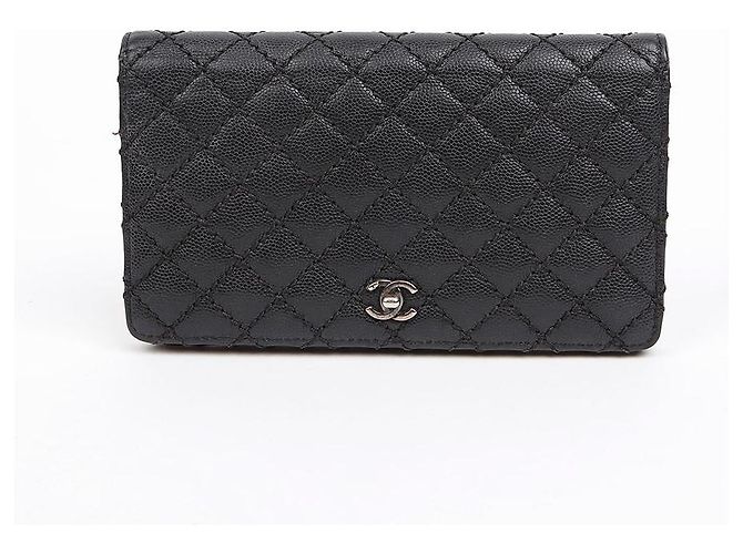 Chanel Cartera larga Caviar CC Logo - vista 2