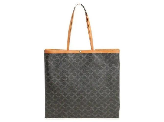 Céline Grande Shopper Piatto in Canvas - vista 2