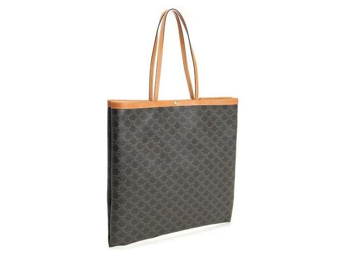 Céline Grande Shopper Piatto in Canvas - vista 3