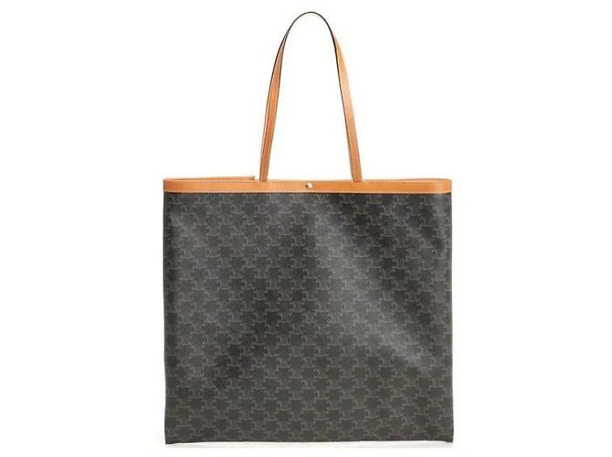 Céline Grande Shopper Piatto in Canvas - vista 4