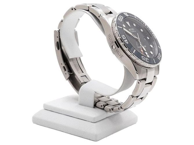 Autre Marque Orologio automatico da uomo Ocean Star Chronometer quadrante blu acciaio - vista 4