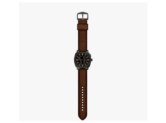 Autre Marque Orologio in pelle da uomo analogico e digitale - vista 8