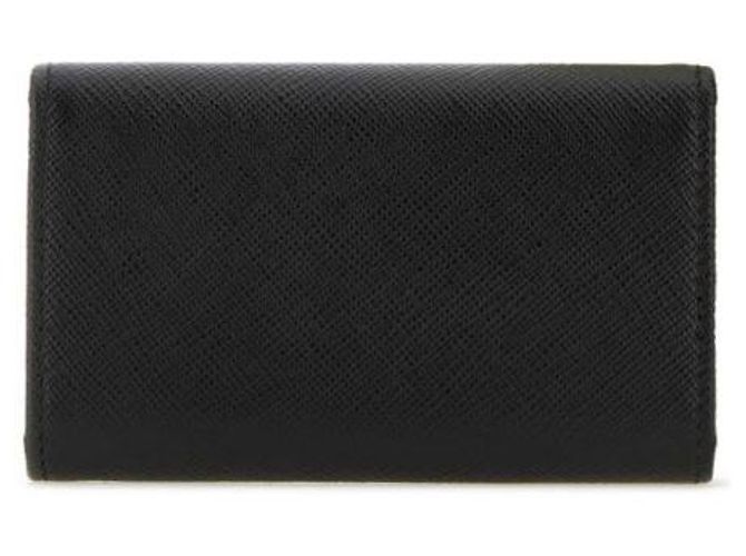 Prada Portachiavi in Saffiano con logo triangolare - vista 5
