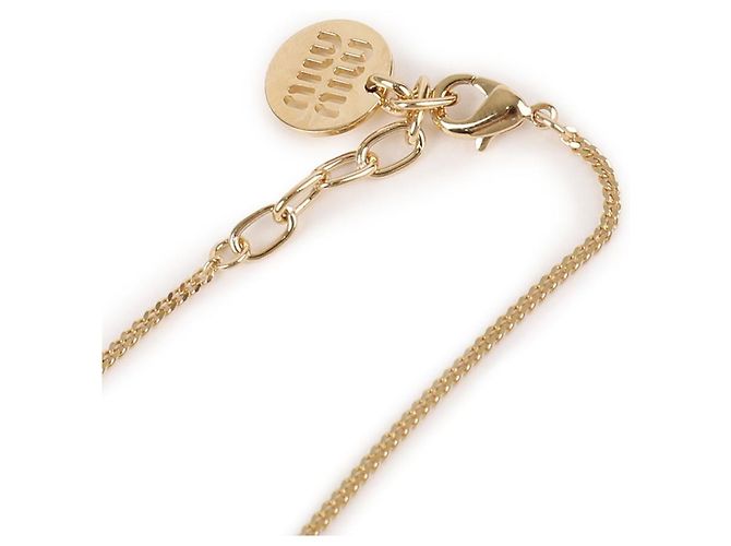 Bracciale Miu Miu in metallo oro - vista 9