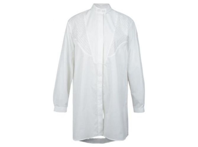 Camisa Moncler de popelina de algodón blanca - vista 4