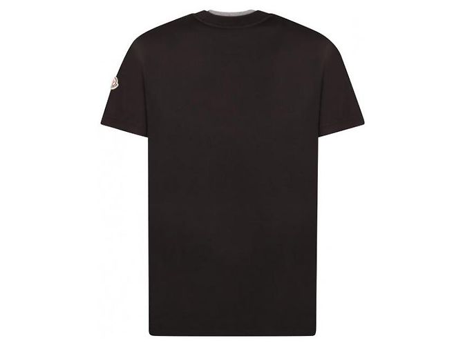 Moncler Baumwoll-T-Shirt mit besticktem Logo - Ansicht 5