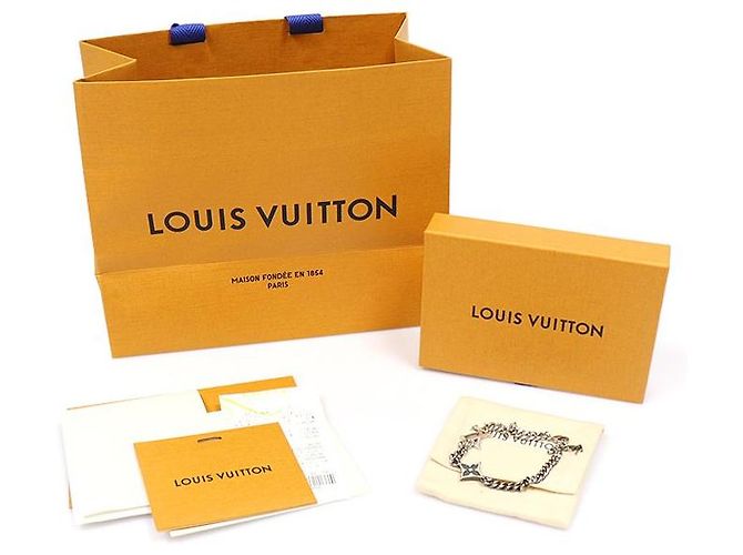 Louis Vuitton Bracciale LV Instinct in ottone argentato - vista 2