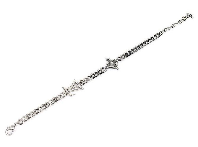 Louis Vuitton Bracciale LV Instinct in ottone argentato - vista 3