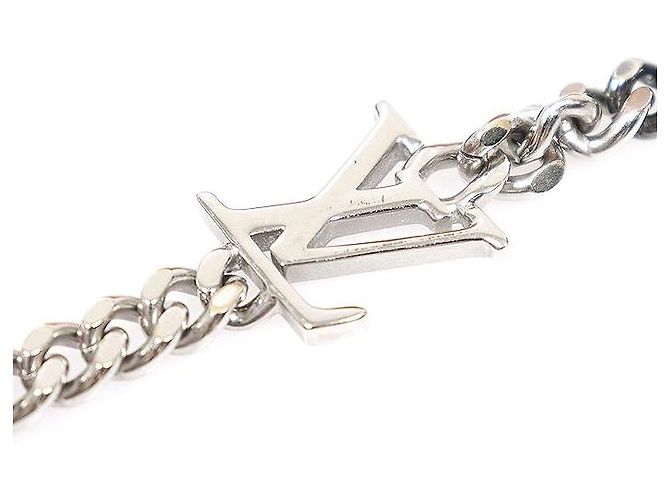 Louis Vuitton Bracciale LV Instinct in ottone argentato - vista 5