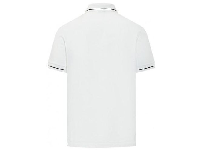 Moncler Polo in cotone con patch logo - vista 5