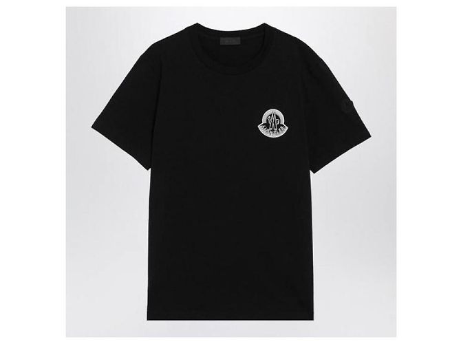 Moncler Logo T-Shirt aus Baumwolljersey - Ansicht 4