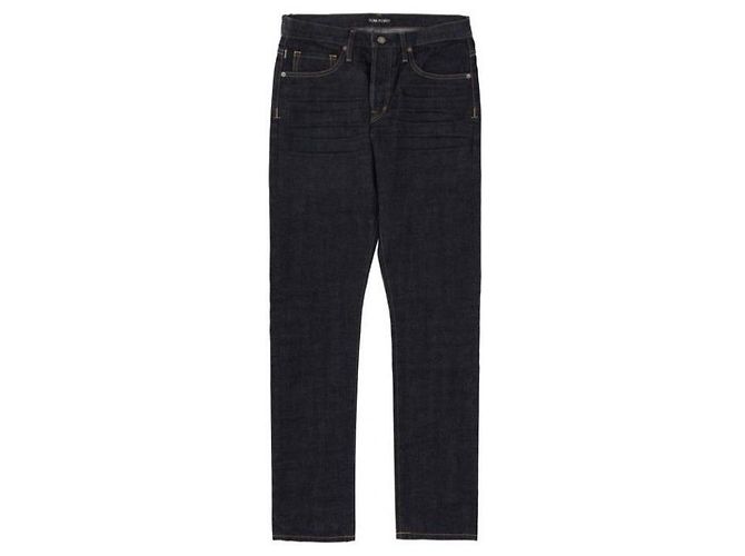 Tom Ford Pantaloni in denim Slim Fit Blu - vista 3