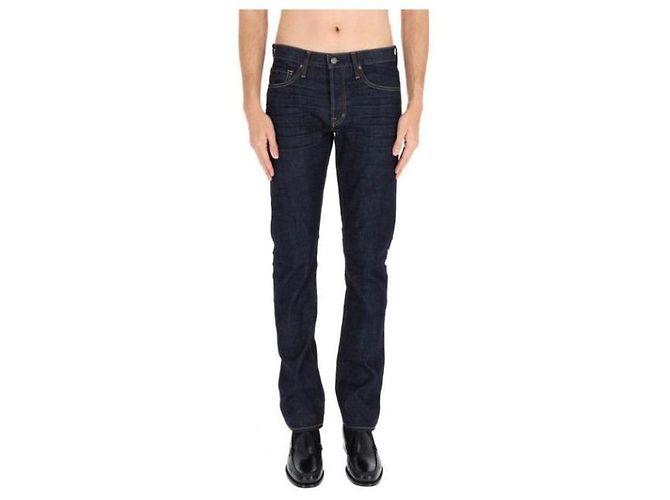 Tom Ford Pantaloni in denim Slim Fit Blu - vista 8
