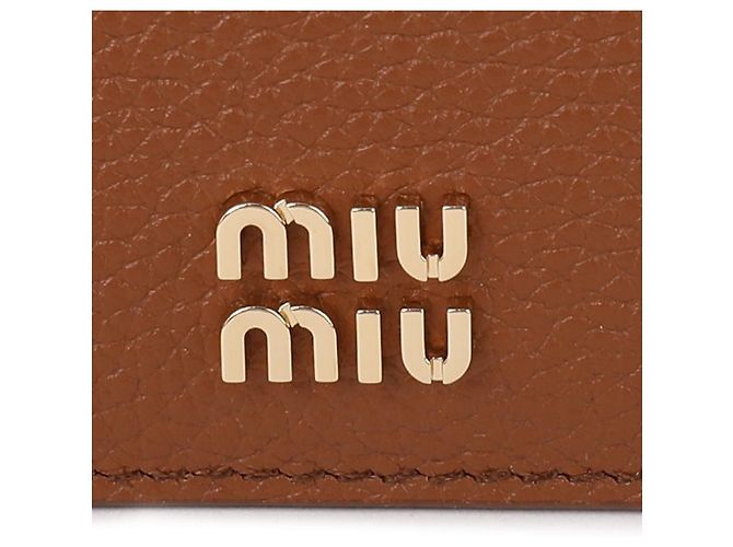 Tarjetero Miu Miu de piel marrón - vista 9