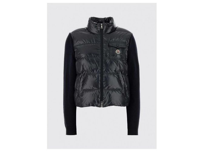 Moncler Cardigã de lã acolchoado com fecho de correr - vista 5