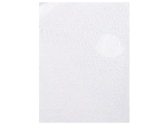 Moncler Kurzes Piqué- Polohemd aus Baumwolle mit großem Logo-Patch - Ansicht 5