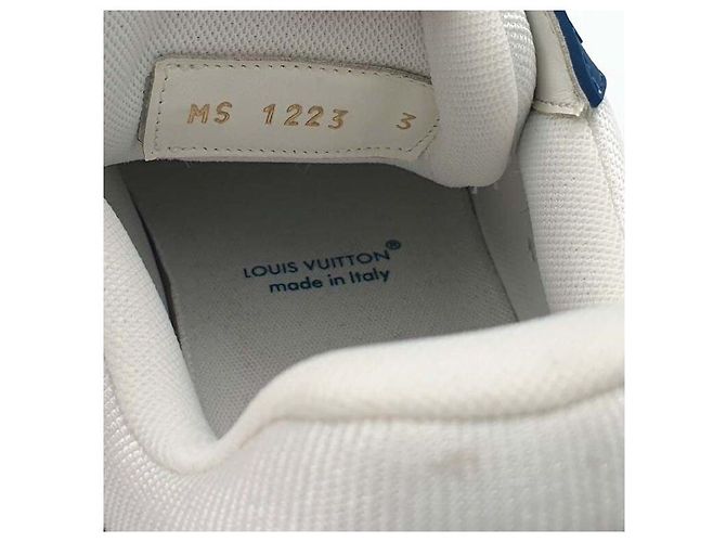 Sneakers Louis Vuitton Trainer Denim Blu - vista 6