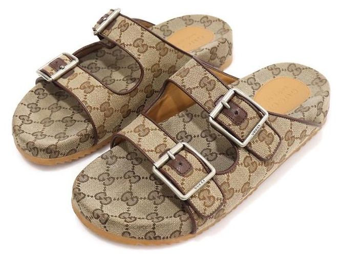 Gucci Ciabatte GG Supreme Canvas da uomo - vista 2