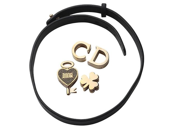 Dior Bracciale in pelle My ABC Gold Charm Double Loop (Charms inclusi) - vista 5