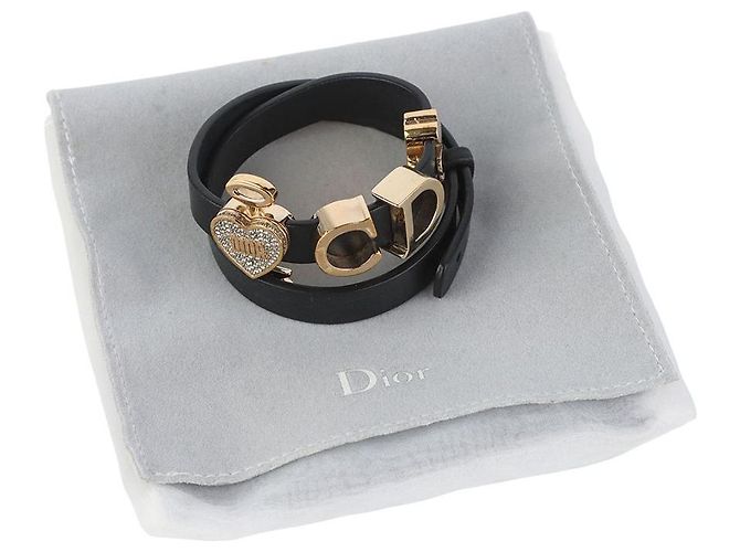 Dior Bracciale in pelle My ABC Gold Charm Double Loop (Charms inclusi) - vista 6