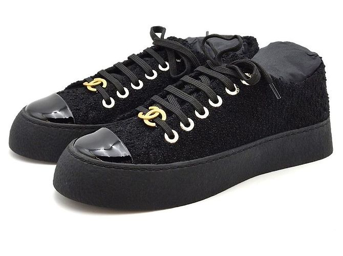 Chanel Tweed-Sneaker Unbenutzt - Ansicht 10