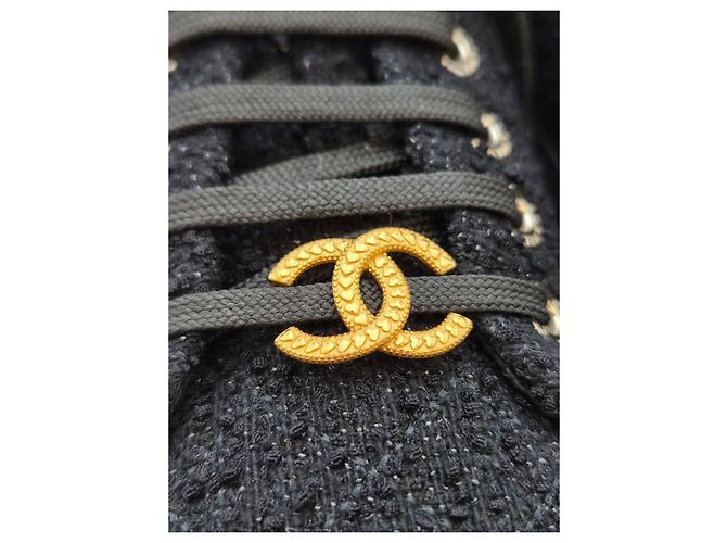 Chanel Tweed-Sneaker Unbenutzt - Ansicht 15