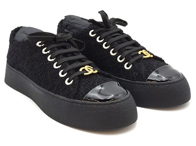 Chanel Tweed-Sneaker Unbenutzt - Ansicht 3