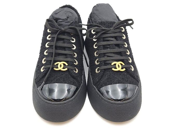 Chanel Tweed-Sneaker Unbenutzt - Ansicht 4