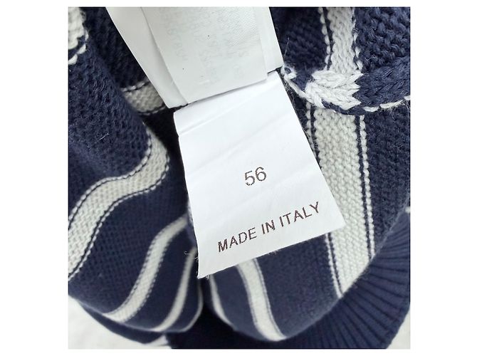Brunello Cucinelli Gestreifter Strickpullover mit Half-Zip - Ansicht 6