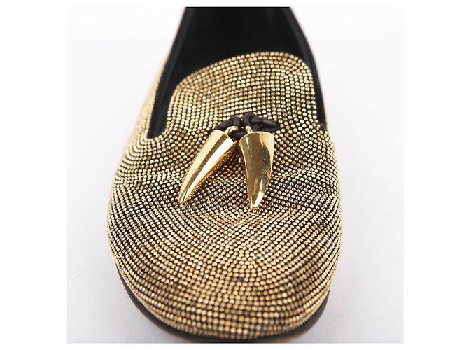 Mocassini con borchie dorate Giuseppe Zanotti - vista 3