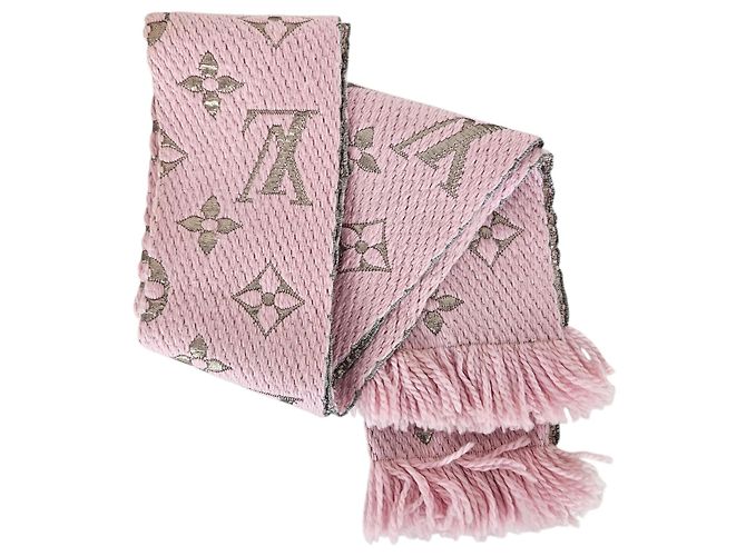 Louis Vuitton Sciarpa Logo Mania in lana e seta lucida - vista 3