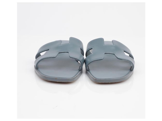 Sandali Hermès Oran in pelle marrone - vista 2